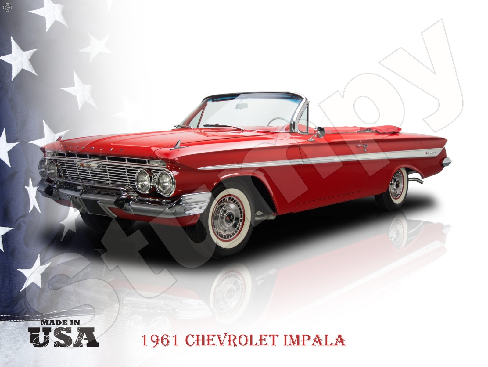 1961 Chevrolet Impala 3  Metal Sign 9