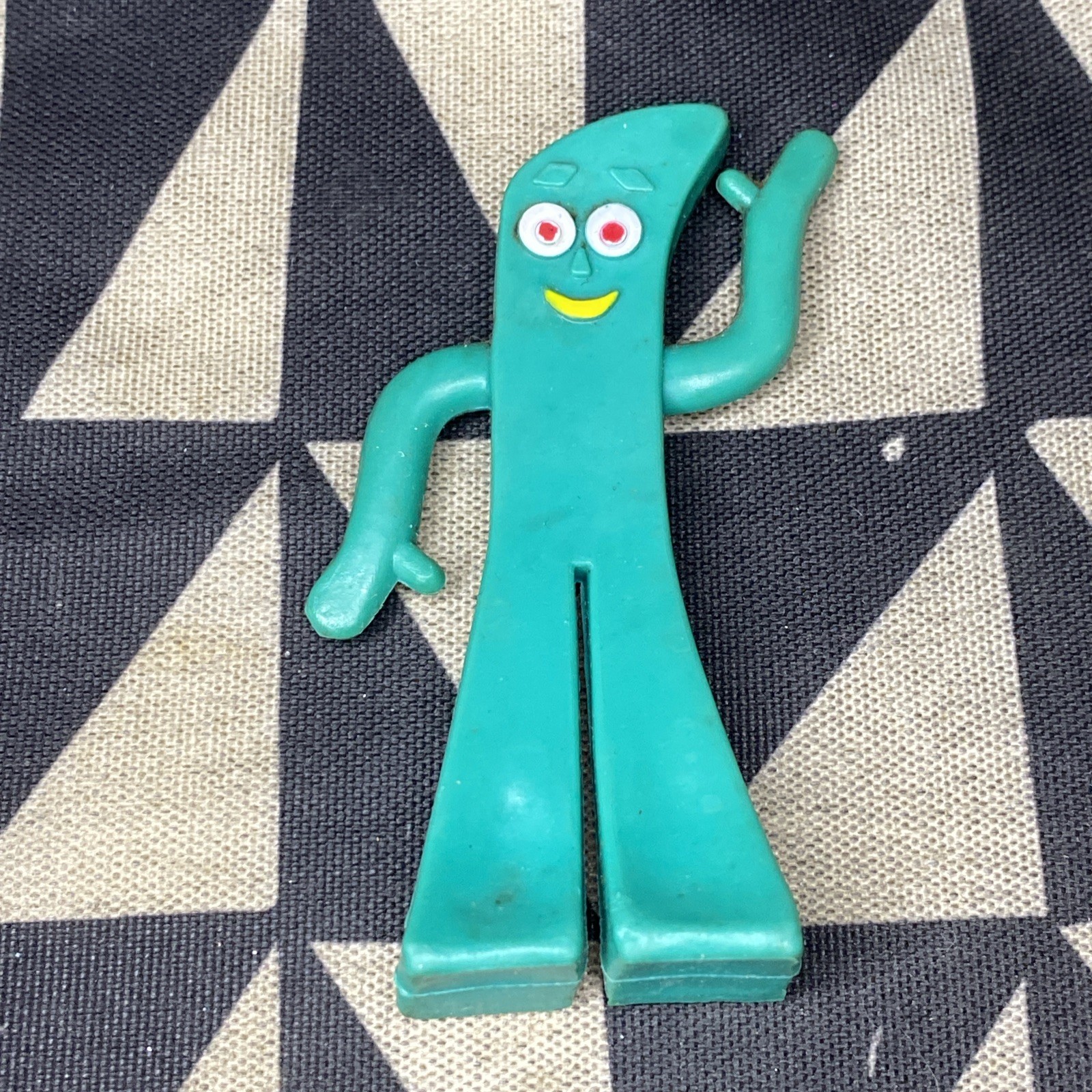Vintage GUMBY Jesco Made in Hong Kong Rubber Green Figure 2.5