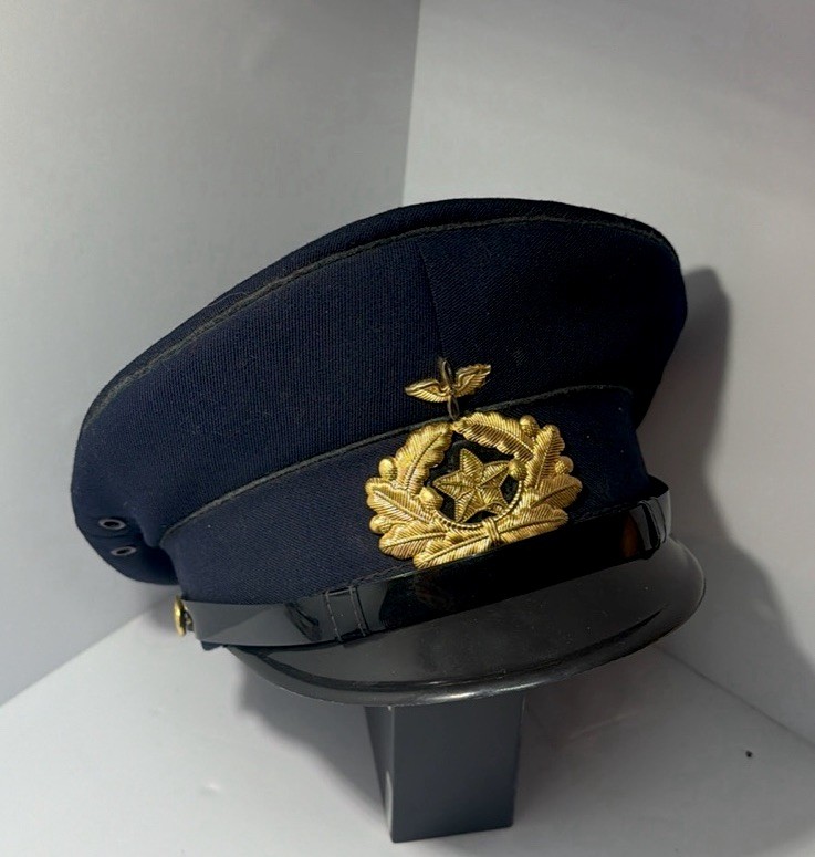 Vintage East German DDR Military Visor Cap VEB Perfekt Berlin Size 58 1856 N
