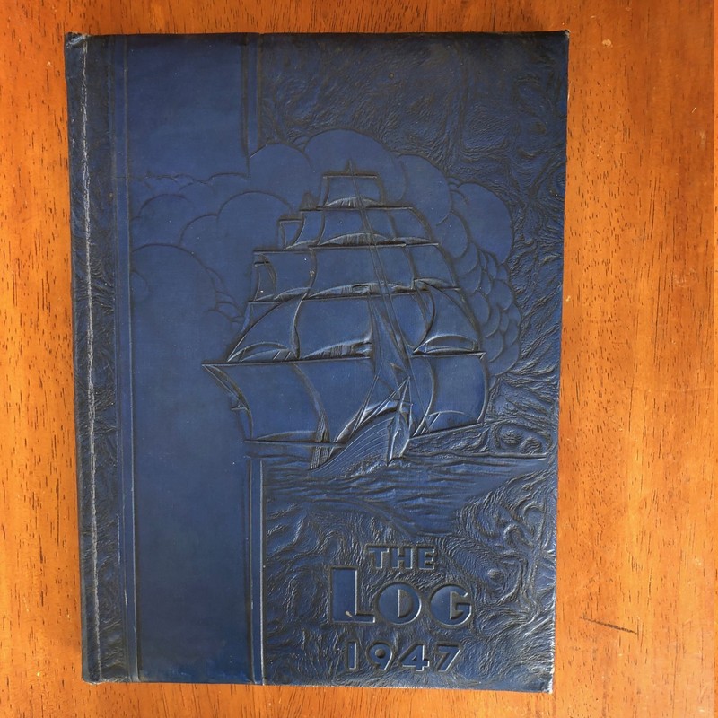 Vintage 1945 & 1947 Gulfport, Mississippi HS High School Yearbooks Log