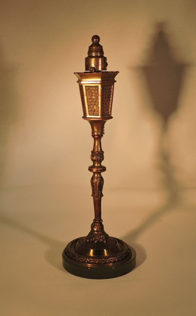 Vintage 1929 Lamp Post Table Lighter Street Light Erhard & Söhne GmbH Germany