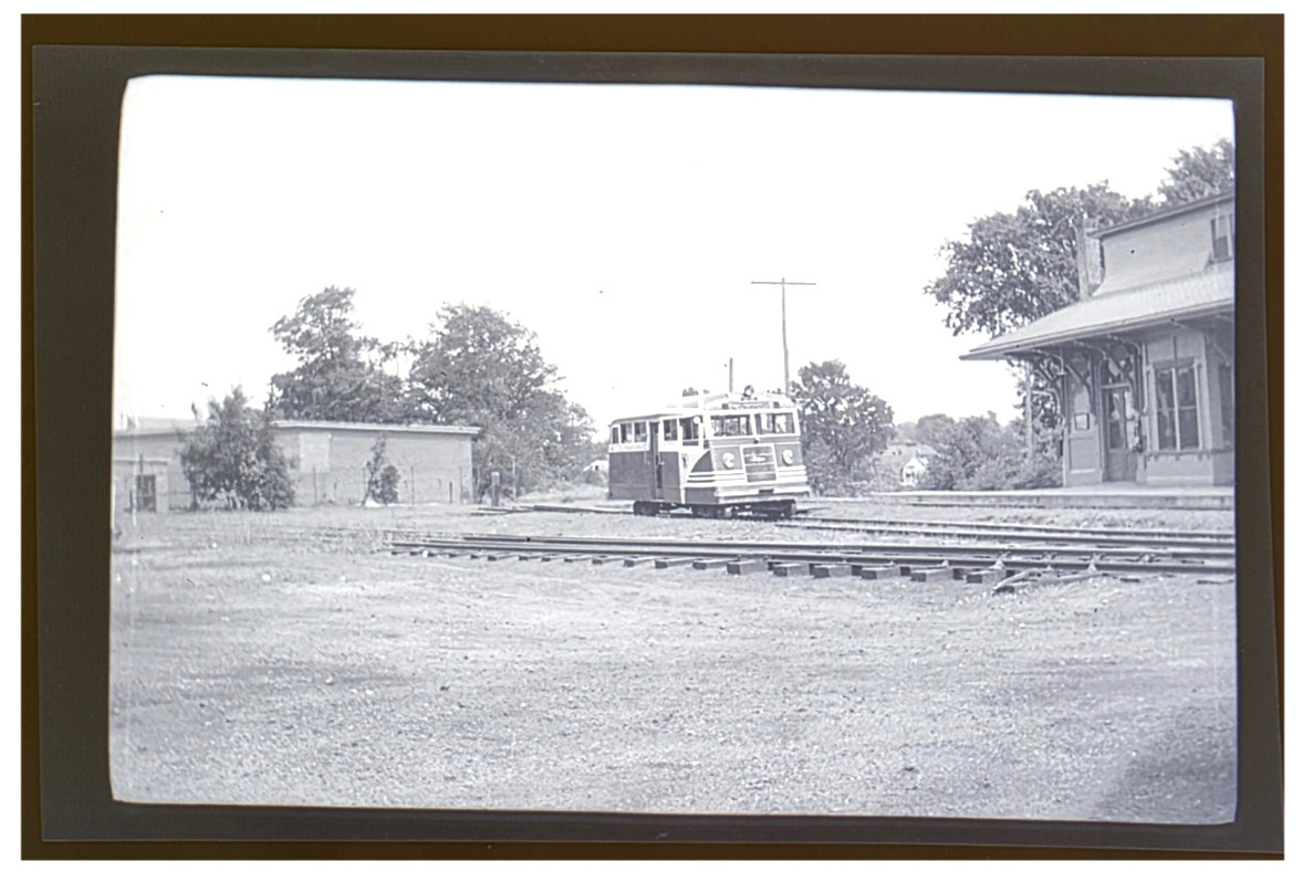 C. 1940s Narragansett Pier RR Railbus Wakefield, RI Photo Negative