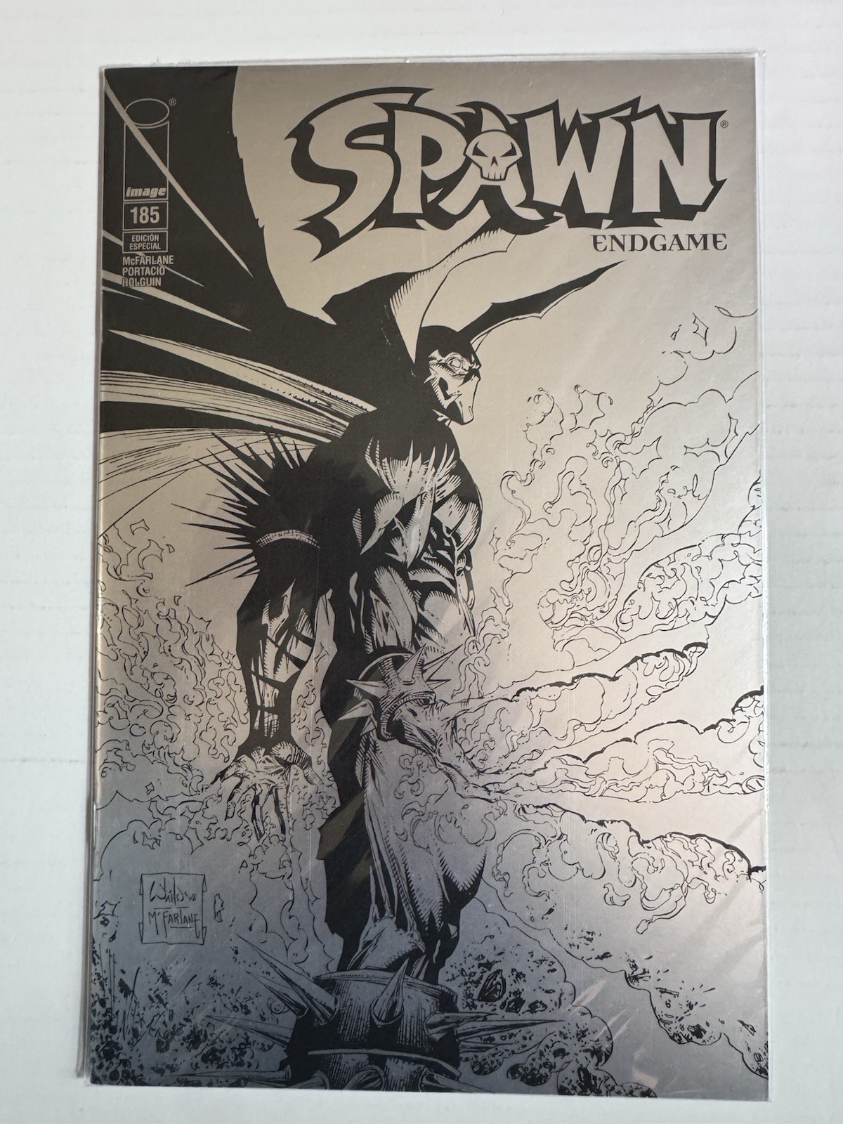 Spawn #185 (2022) Kamite La Mole Silver Foil Sketch Variant McFarlane Sealed