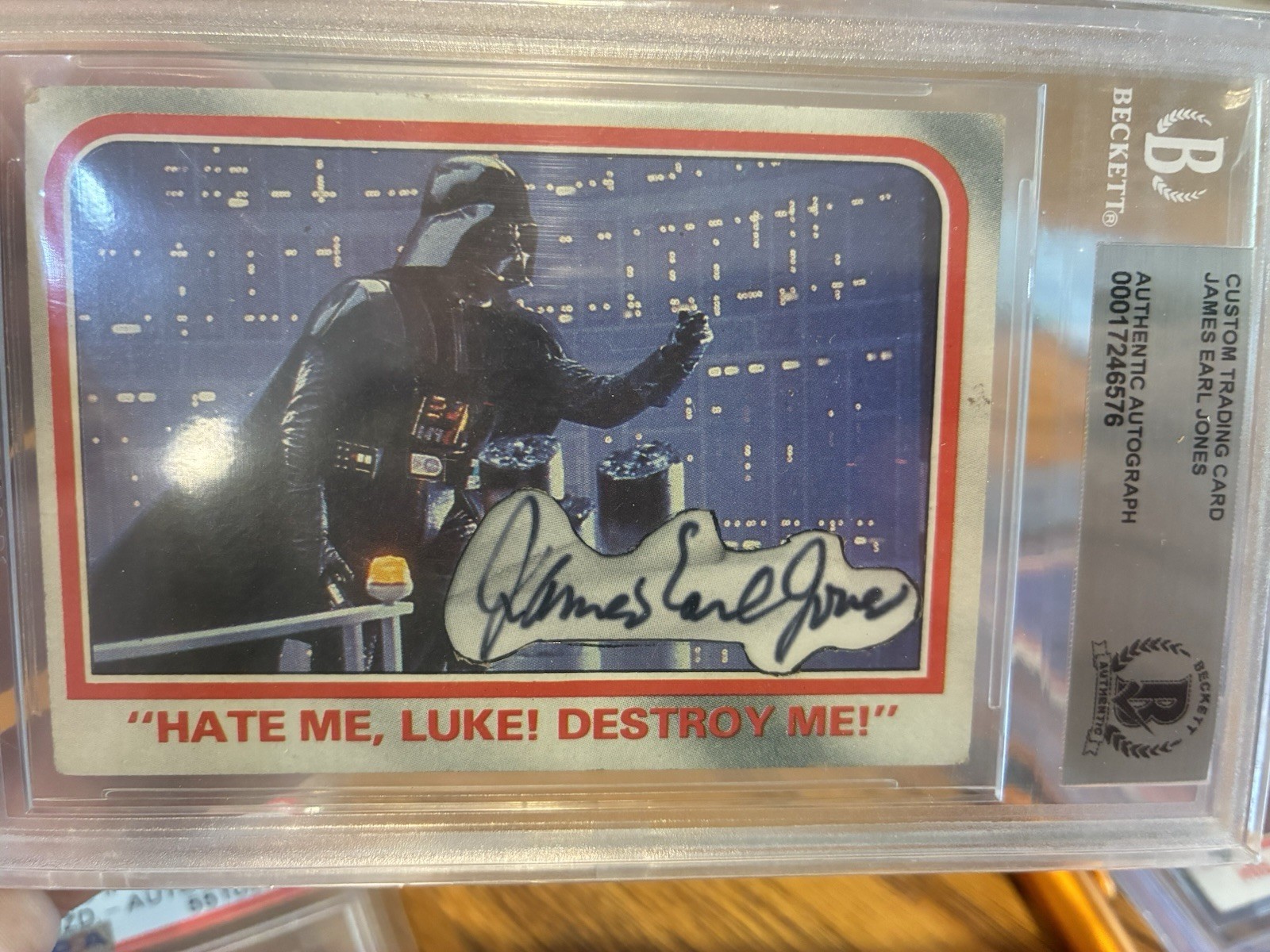 RARE James Earl Jones 1980 Topps Star Wars BGS Auto Darth Vader #115 AUTOGRAPH