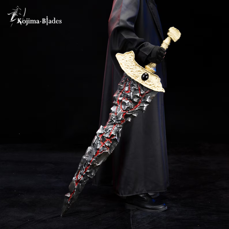 Maliketh’s Black Blade Life-Size PVC Replica, Elden Ring, Maliketh Sword Cosplay