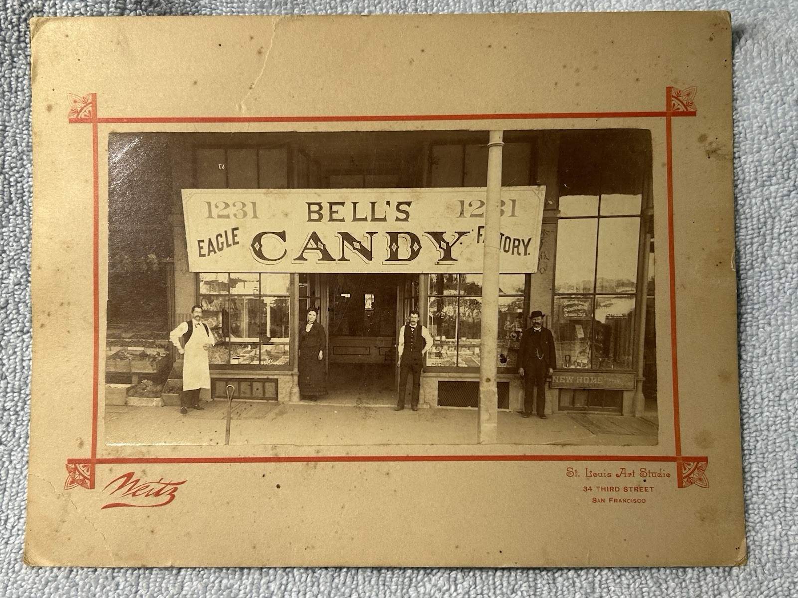 Bell’s Eagle Candy Factory Original Photo St. Louis Art Studio San Francisco