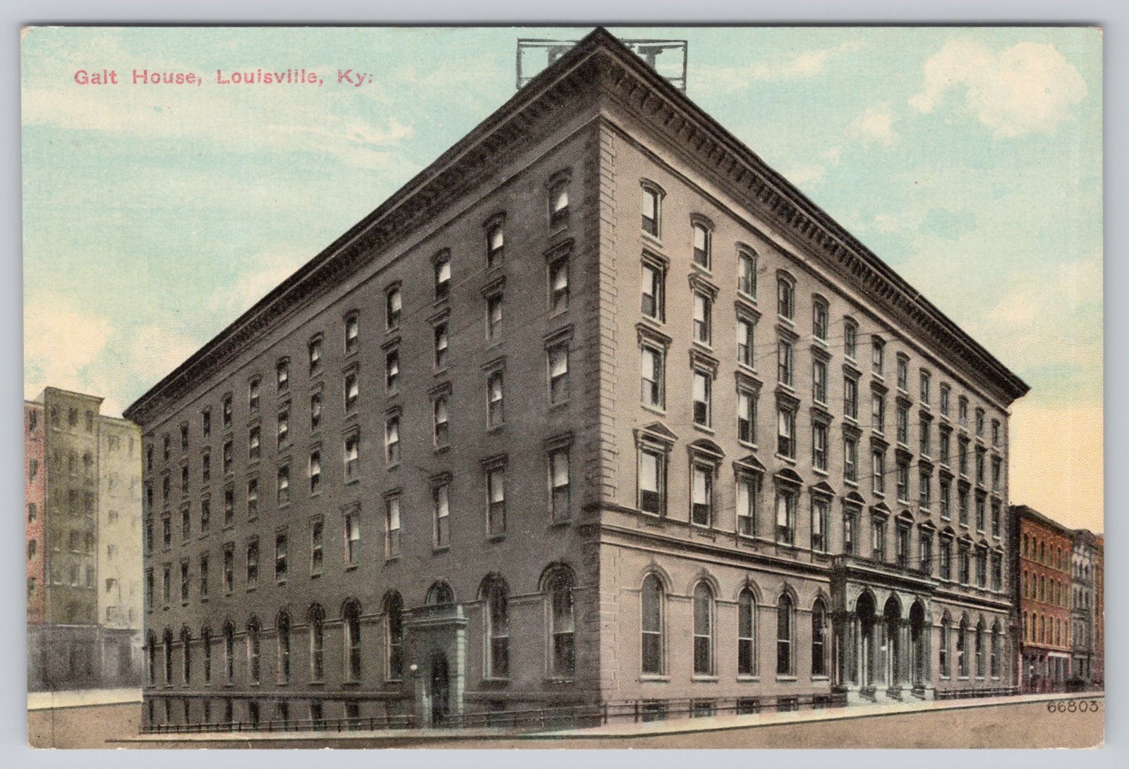 Louisville Kentucky Galt House Hotel Historic Landmark Architecture DB Postcard