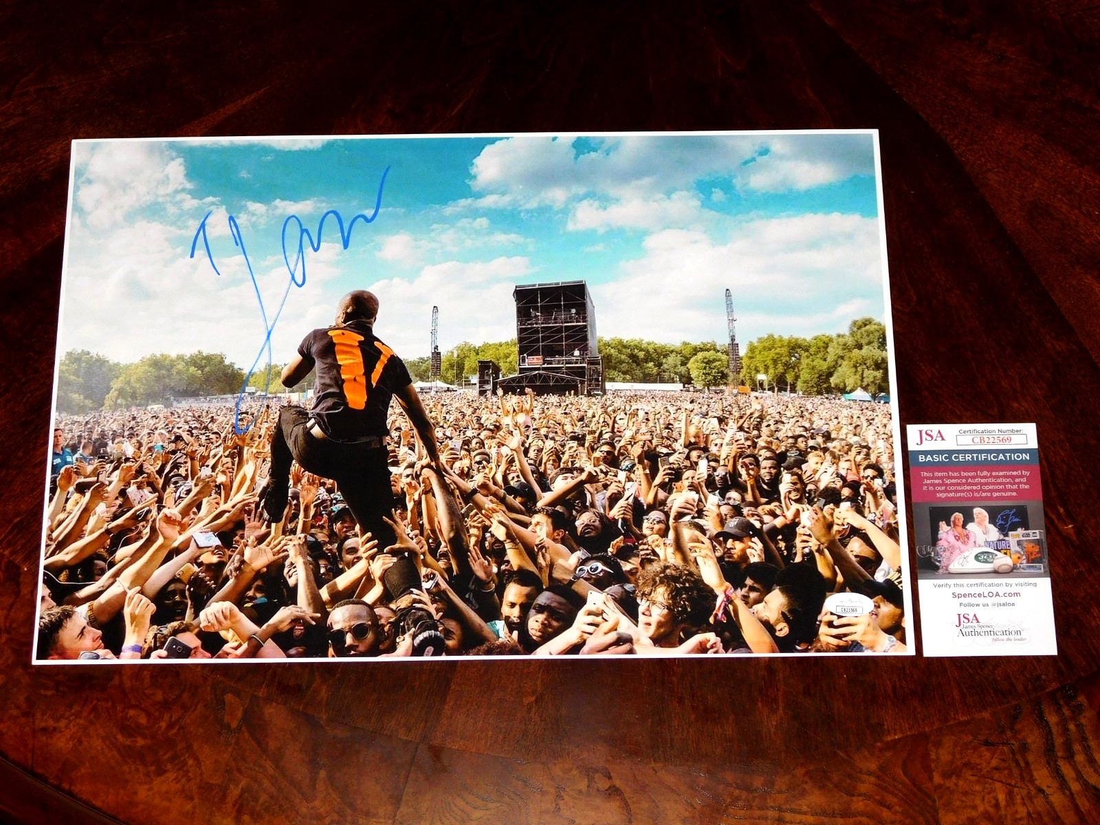 TORY LANEZ SIGNED 12X18 LIVE SHOW PHOTO RAP HIP HOP JSA COA