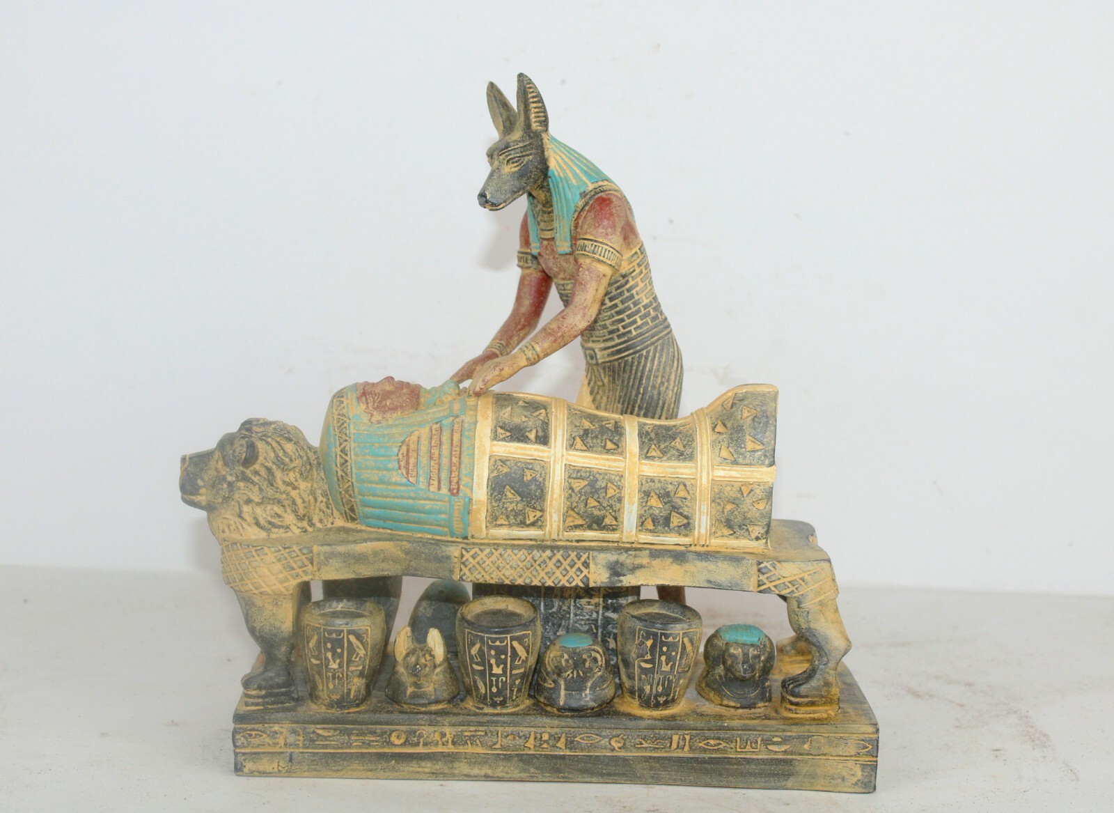 Rare Egyptia Antique Anubis Statue God Of Mummification In Egyptian Mythology BC