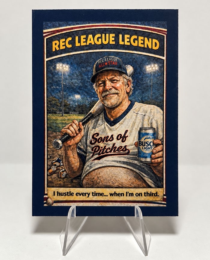Rec League Legend — Custom Fan Baseball Card