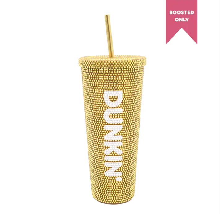 Dunkin' Pop Up Shop Exclusive Sparkly Gold Tumbler LIMITED EDITION    (PRE SALE)