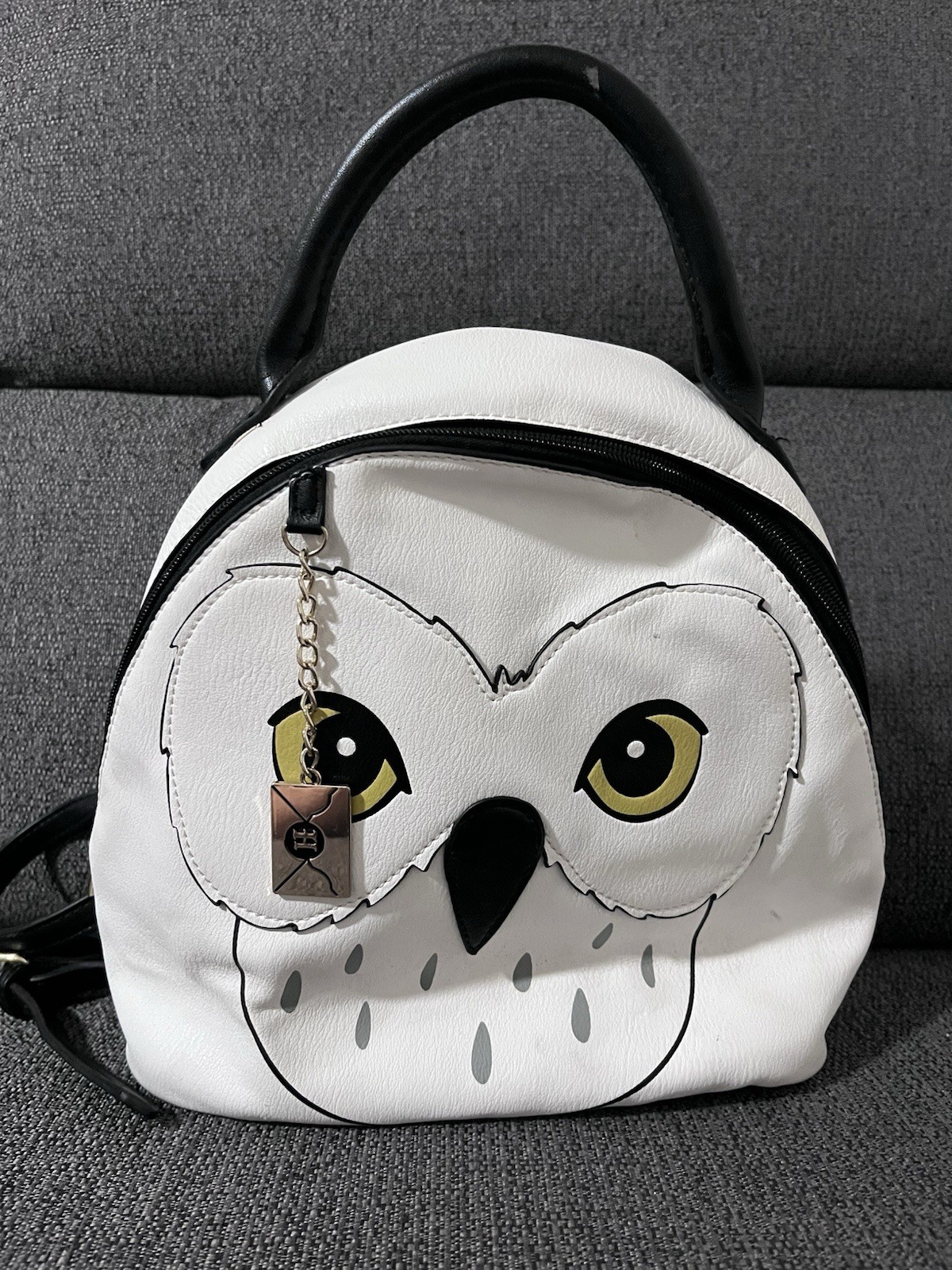 Harry Potter Hedwig Backpack White Black Owl Small Mini Envelope Charm