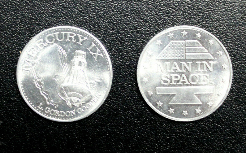 Man in Space SHELL GAS CONTEST 1969  MERCURY IX GORDON COOPER   USA Aluminium  