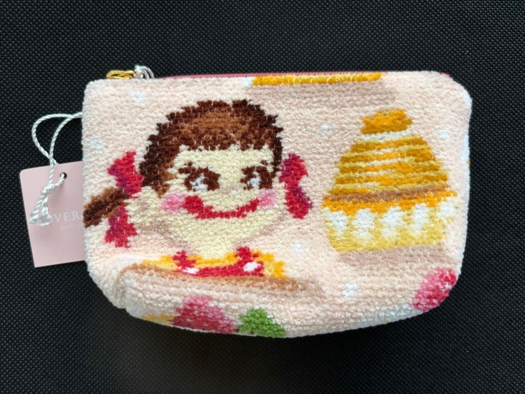 Loverary by Feiler Peko Smile Cake Small Pouch Mont Blanc Pink 14.5x8x4cm Japan