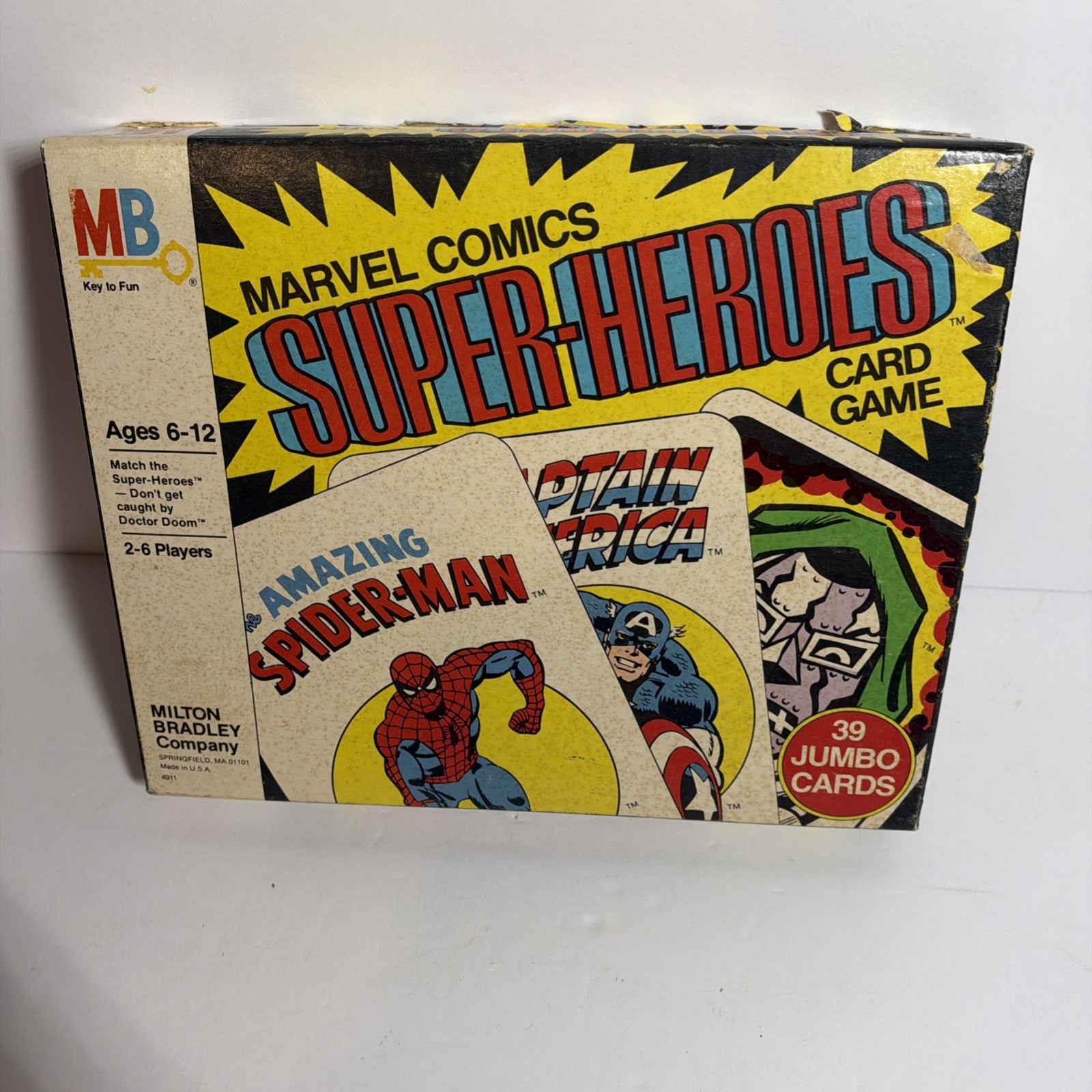 Vintage 1978 Marvel Super-Heroes Card Game Milton Bradley All 39 Cards Dr Doom