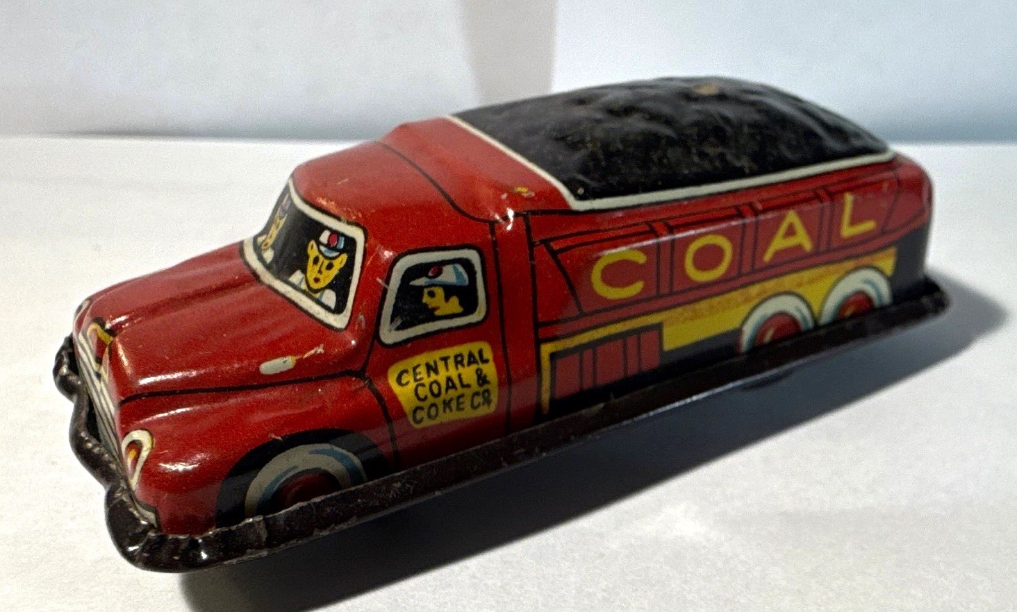 1950’s Vintage Central Coal & Coke Co. Tin Friction lithograph Toy Truck Rare