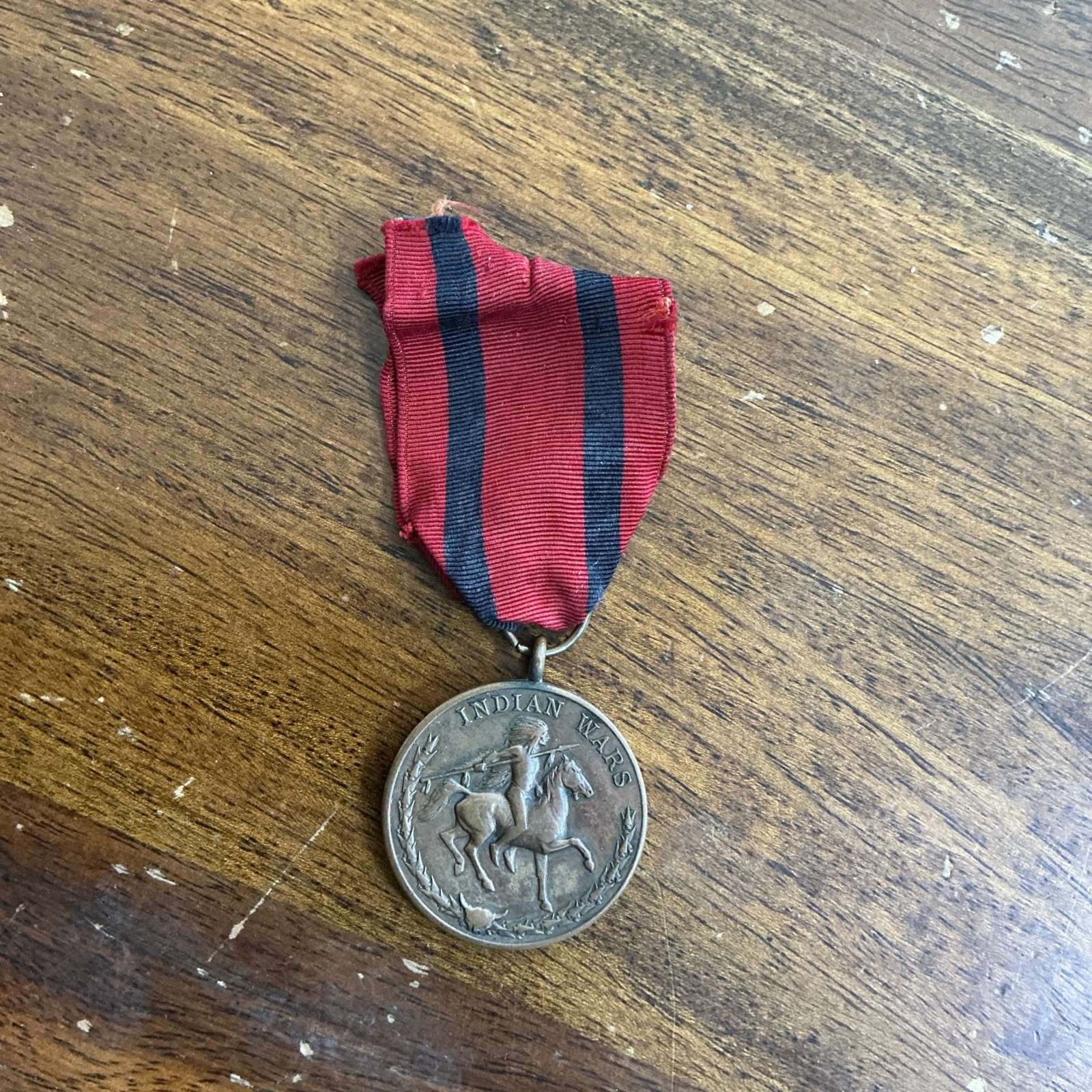 Original Indian Wars US Army Service Medal Bronze WW1 Era Production