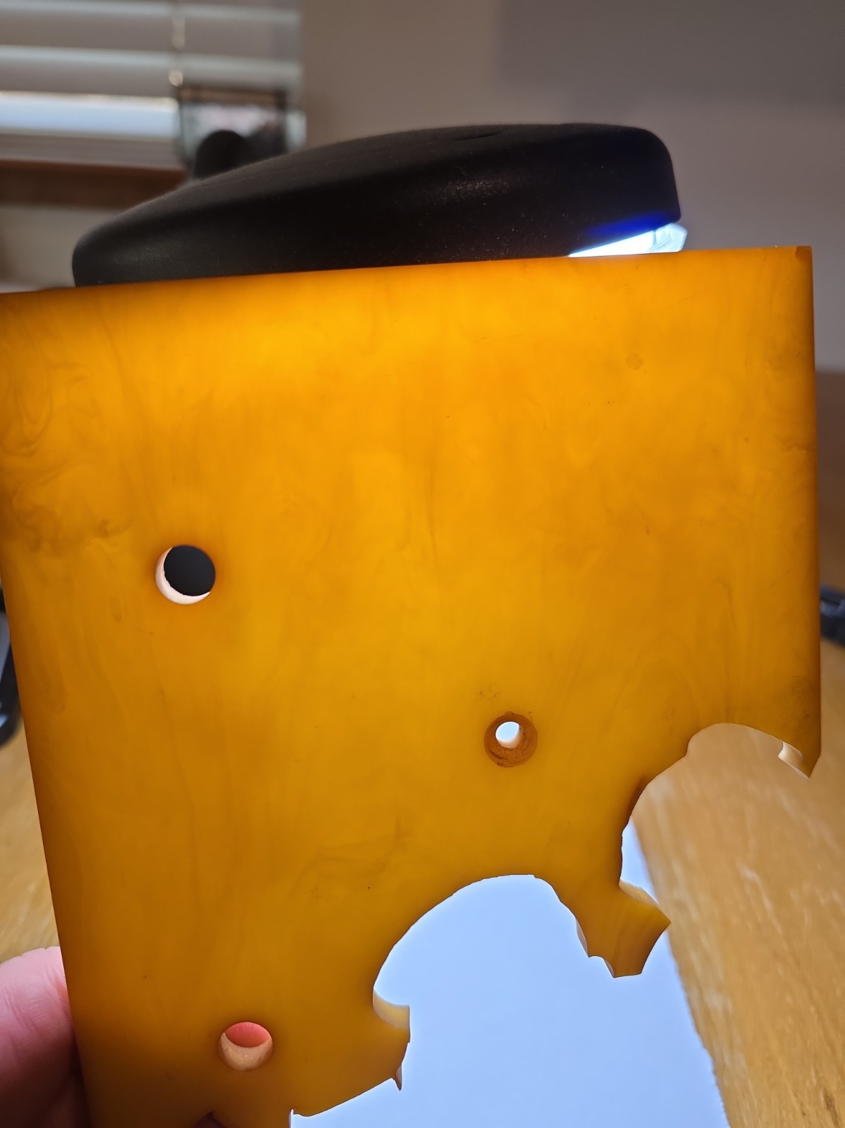 Bakelite Block • 128g • Translucent Marbling, Swirls
