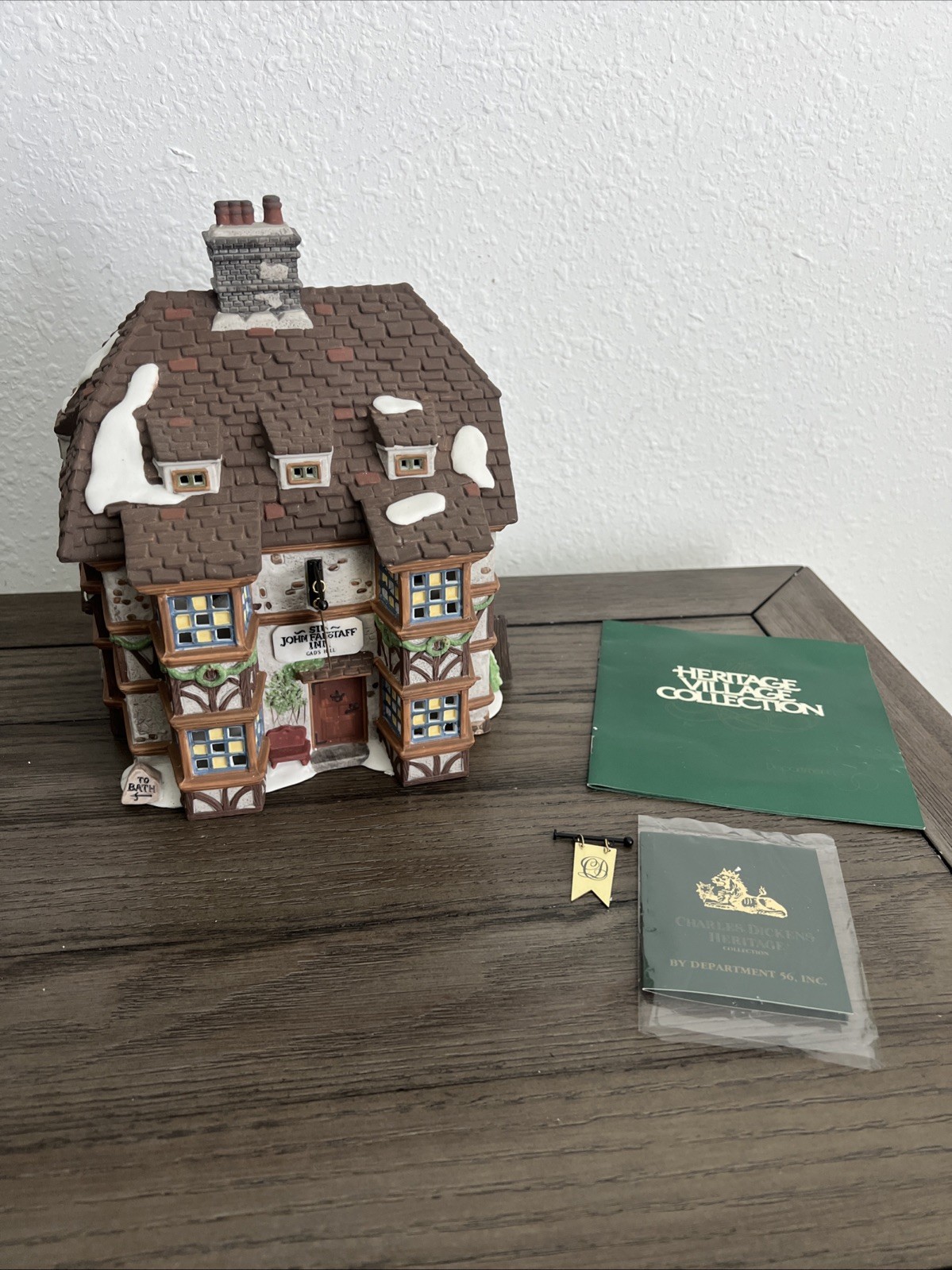 Vintage Dept. 56 Dickens Village Sir John Falstaff Inn Fourth Edition 1995
