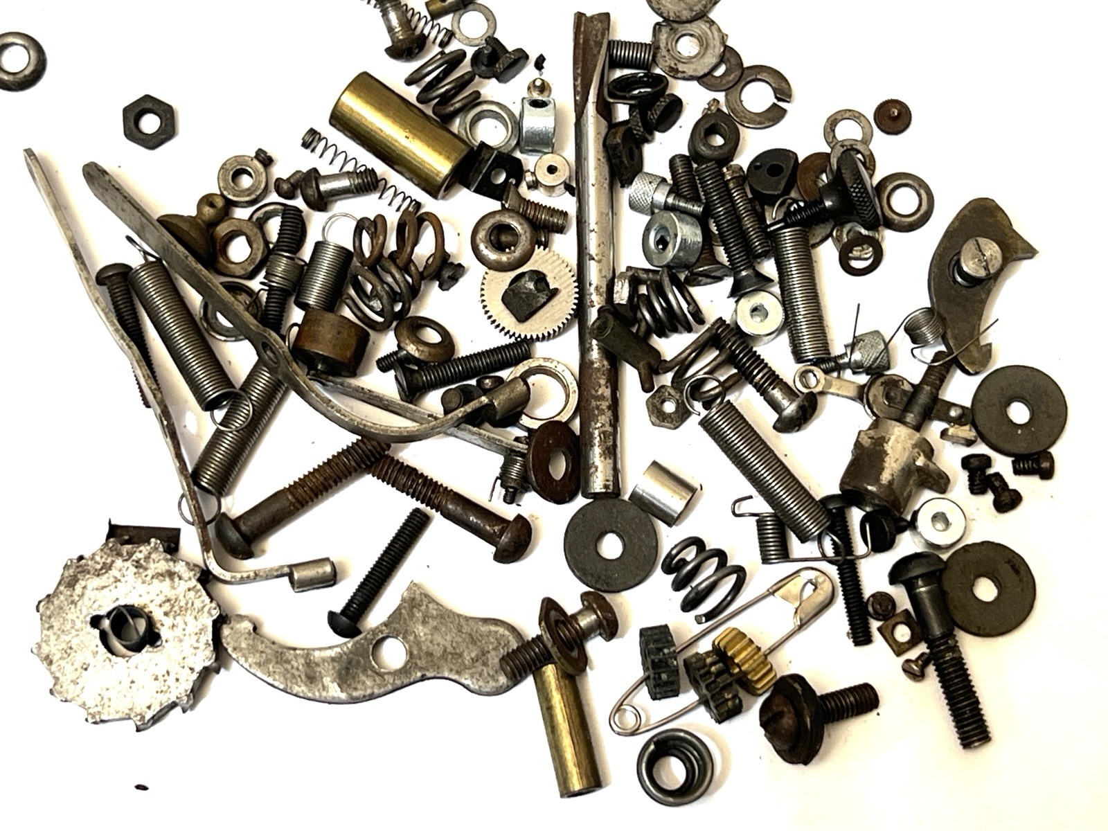 Edison  Phonograph Cylinder Record Player Parts lot Screws Springs Gears G2U