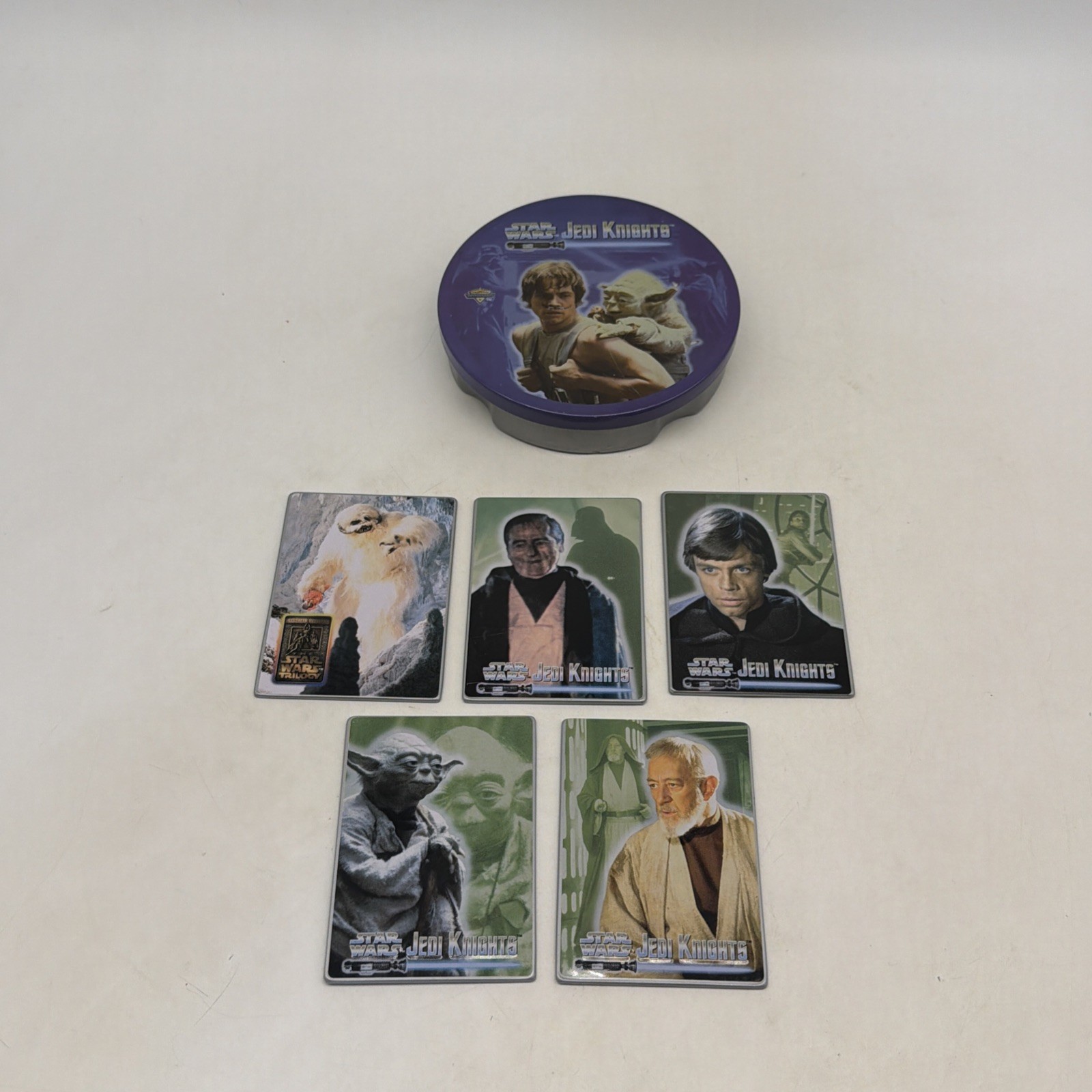 Vintage 1998 Star Wars Jedi Knights Metal Card Set Metallic Impressions