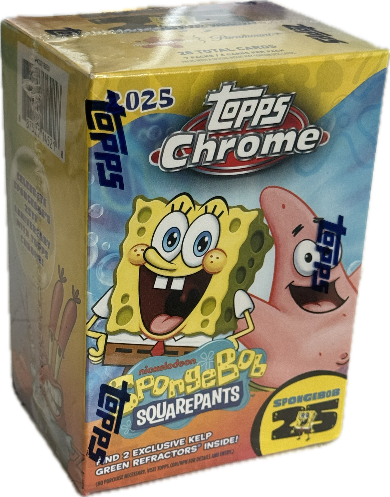 SPONGEBOB CHROME 25TH ANNIVERSARY 7-PACK BLASTER BOX (TOPPS 2025) SPONGEBOB CHROME 25TH ANNIVERSARY 7-PACK BLASTER BOX (TOPPS 2025)