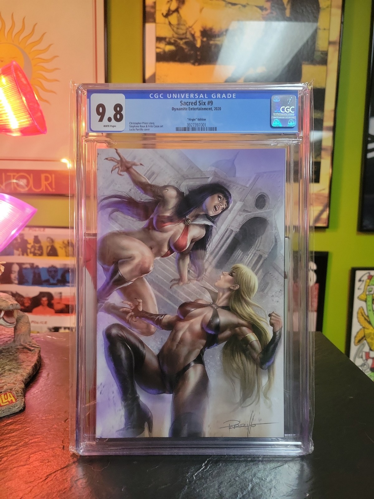 Sacred Six #9 CGC 9.8 Lucio Parrillo Virgin Variant Cover Dynamite 2020