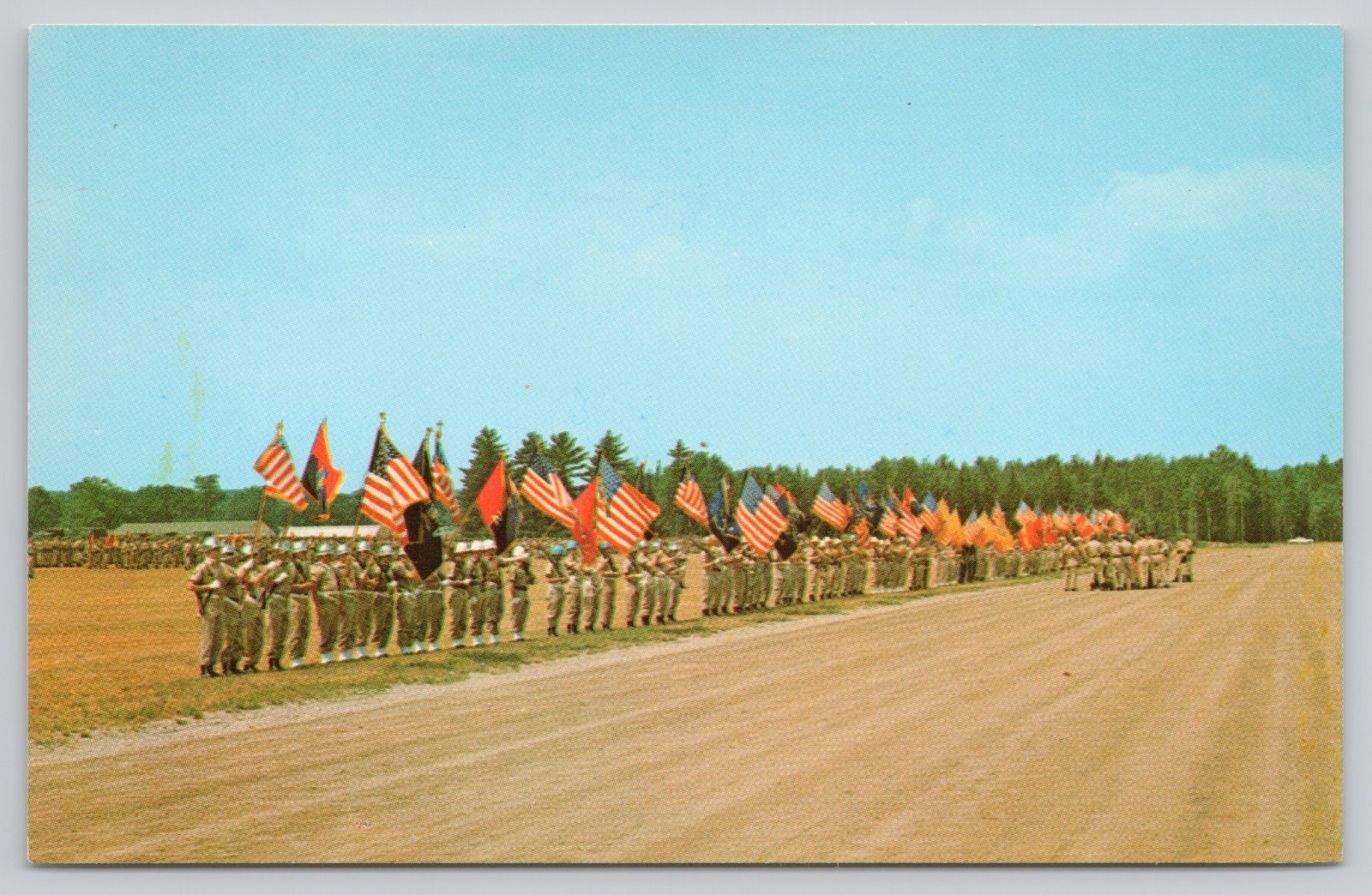 Grayling Michigan Camp Grayling National Guard Chrome Postcard