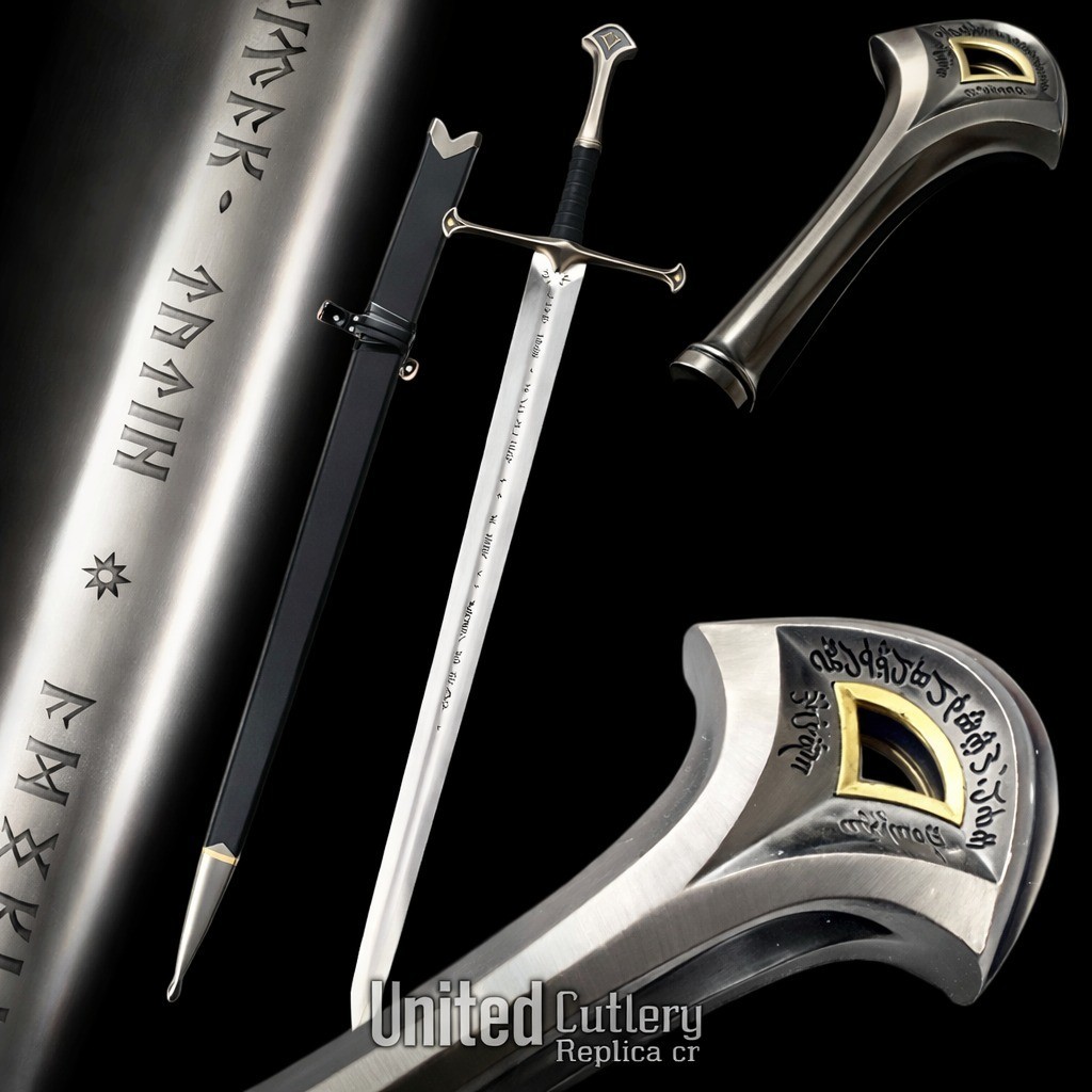 Anduril Sword King Aragon LOTR Replica Sword United Cutlery Craft Handmade Sword