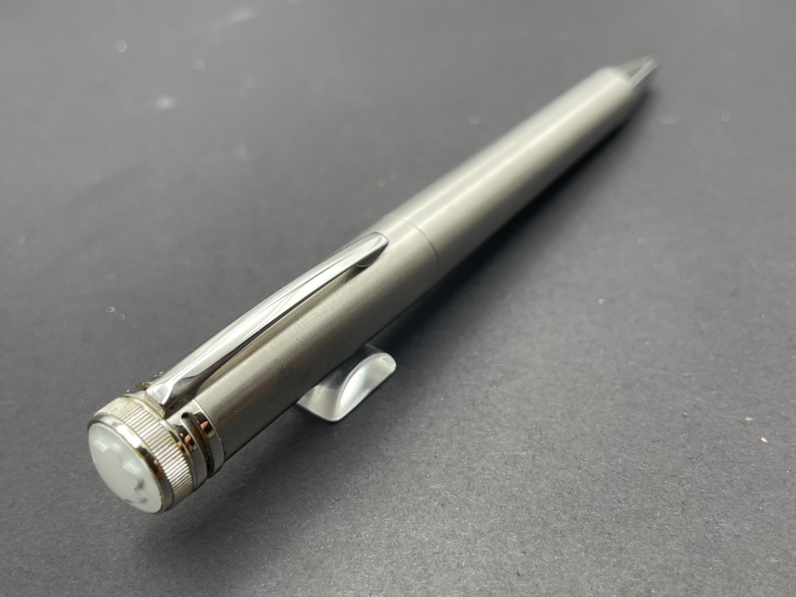 Montblanc Heritage Collection 1912 Steel Brushed Capless Rollerball 113344 $695