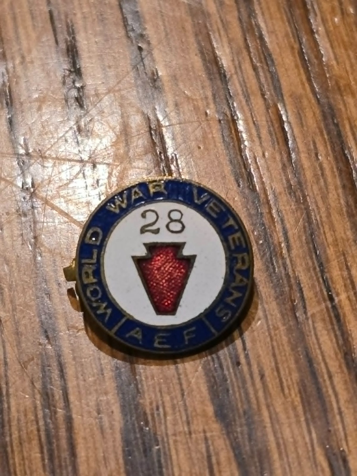 Original WW1 US Army 28th Division Veteran\'s Pin