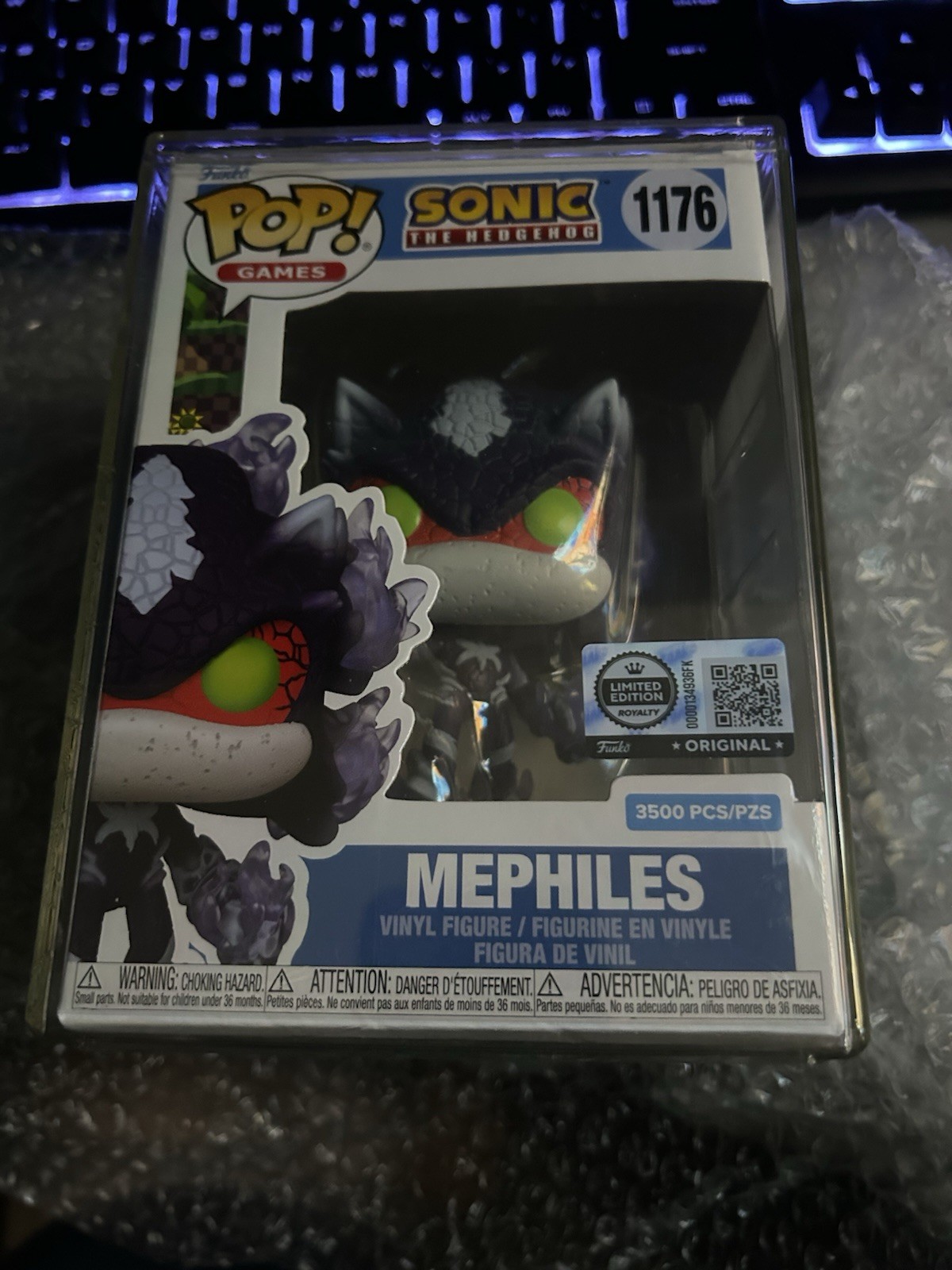Sonic The Hedgehog Pop Mephiles with Pop Protector #1176 Funko Exclusive