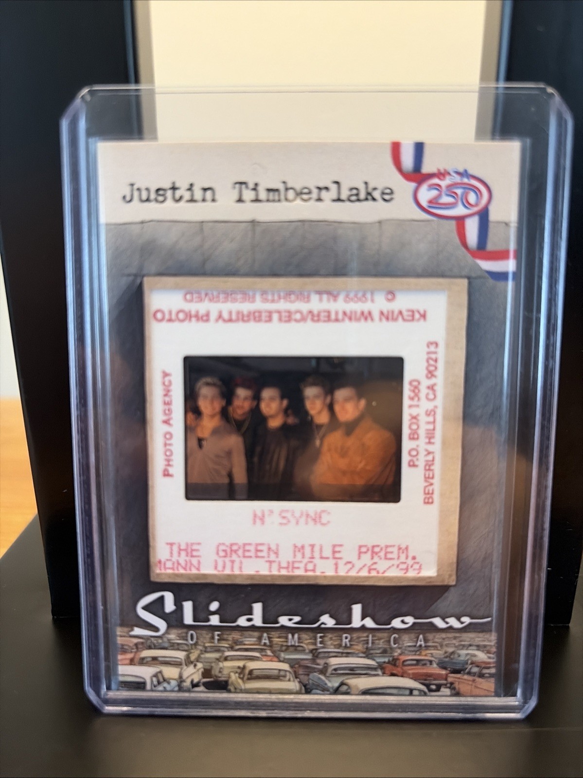Justin Timberlake 2026 Historic Autographs America’s 250th 1/1 Photo Slide Relic