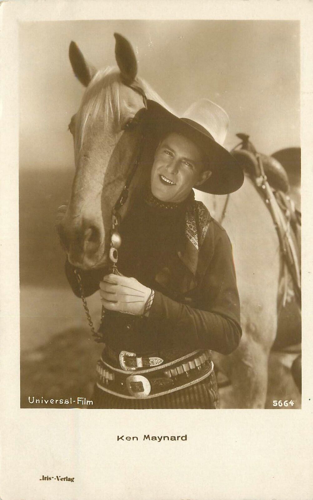 Postcard RPPC 1920s Silent Movie Star Cowboy Actor Ken Maynard 23-1317