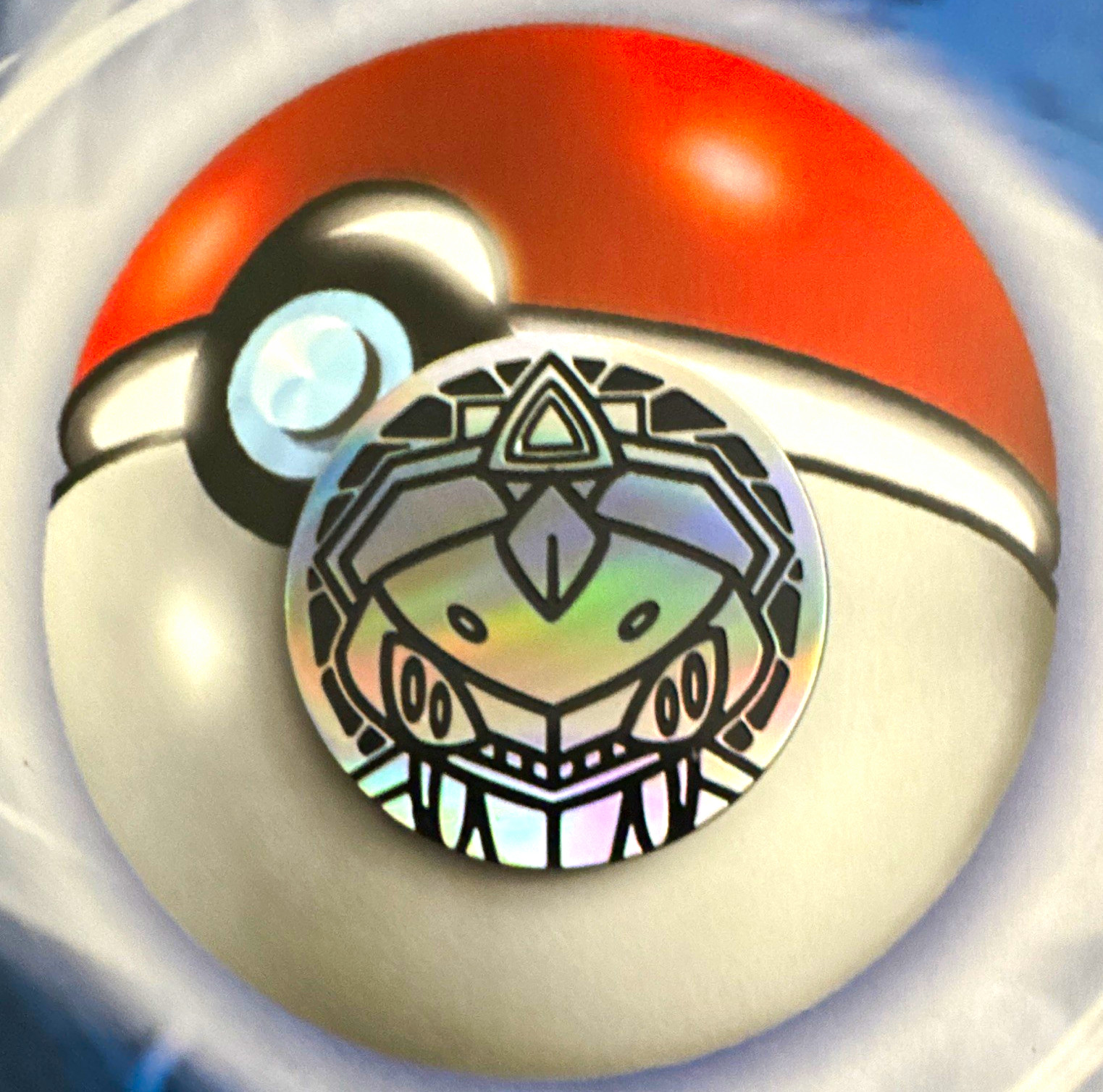 Pokémon TCG Genesect Holofoil Flip Coin CCG Token Silver/Multicolor