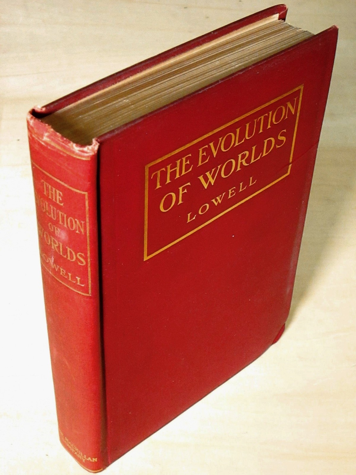 THE EVOLUTION OF WORLDS Percival Lowell 1909 planetary astronomy, Mars & beyond