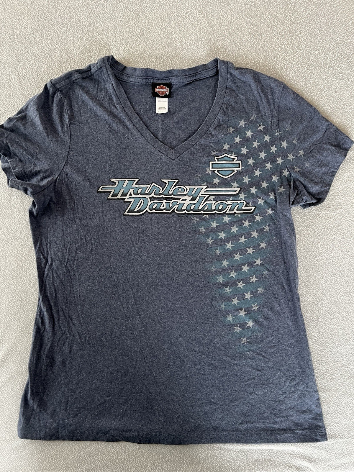 Harley Davidson T Shirt Women’s Size Large Rockstar Fort Myers Florida 