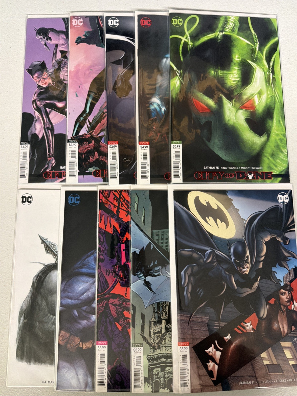 Batman #70 71 72 73 74 75 76 77 78 79 VARIANT Only 2016 DC Lot Run Set NM- *S1