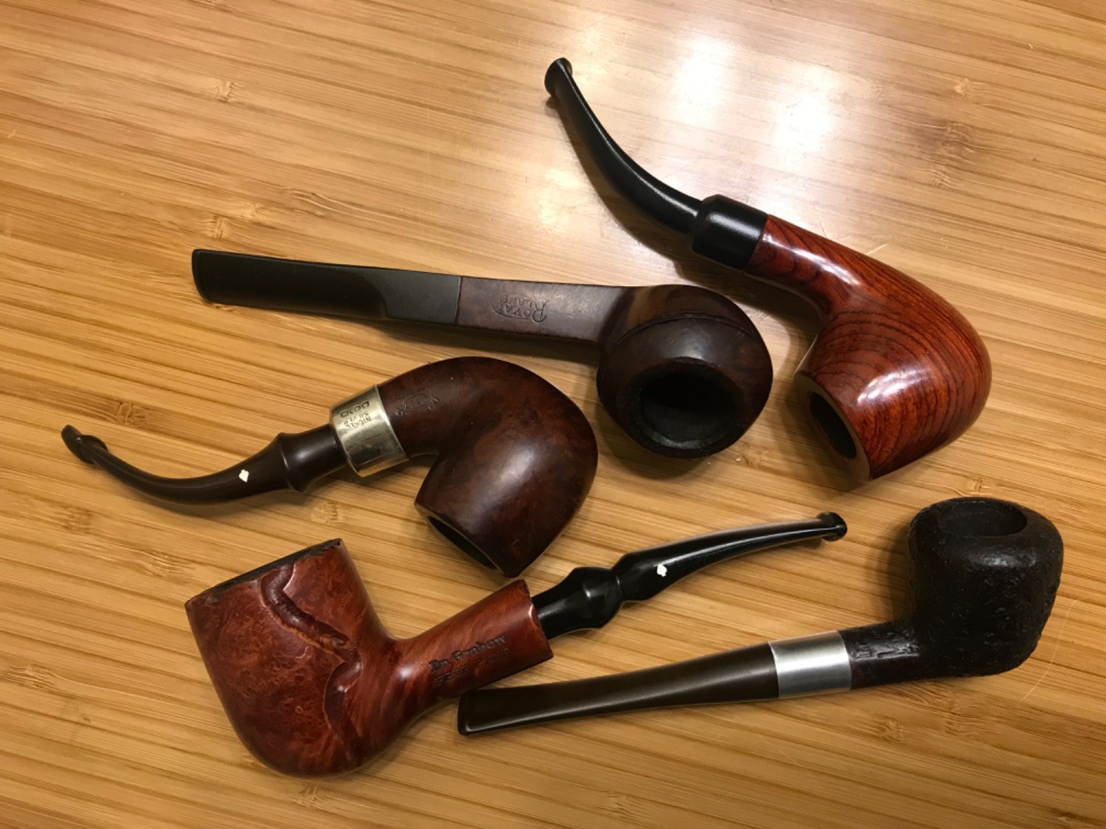 tobacco pipe vintage estate lot good to great shape unique set 😎