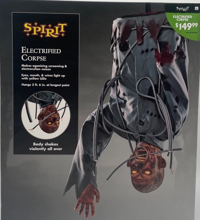 Spirit Halloween 3’ 6” Electrified Corpse Animatronic