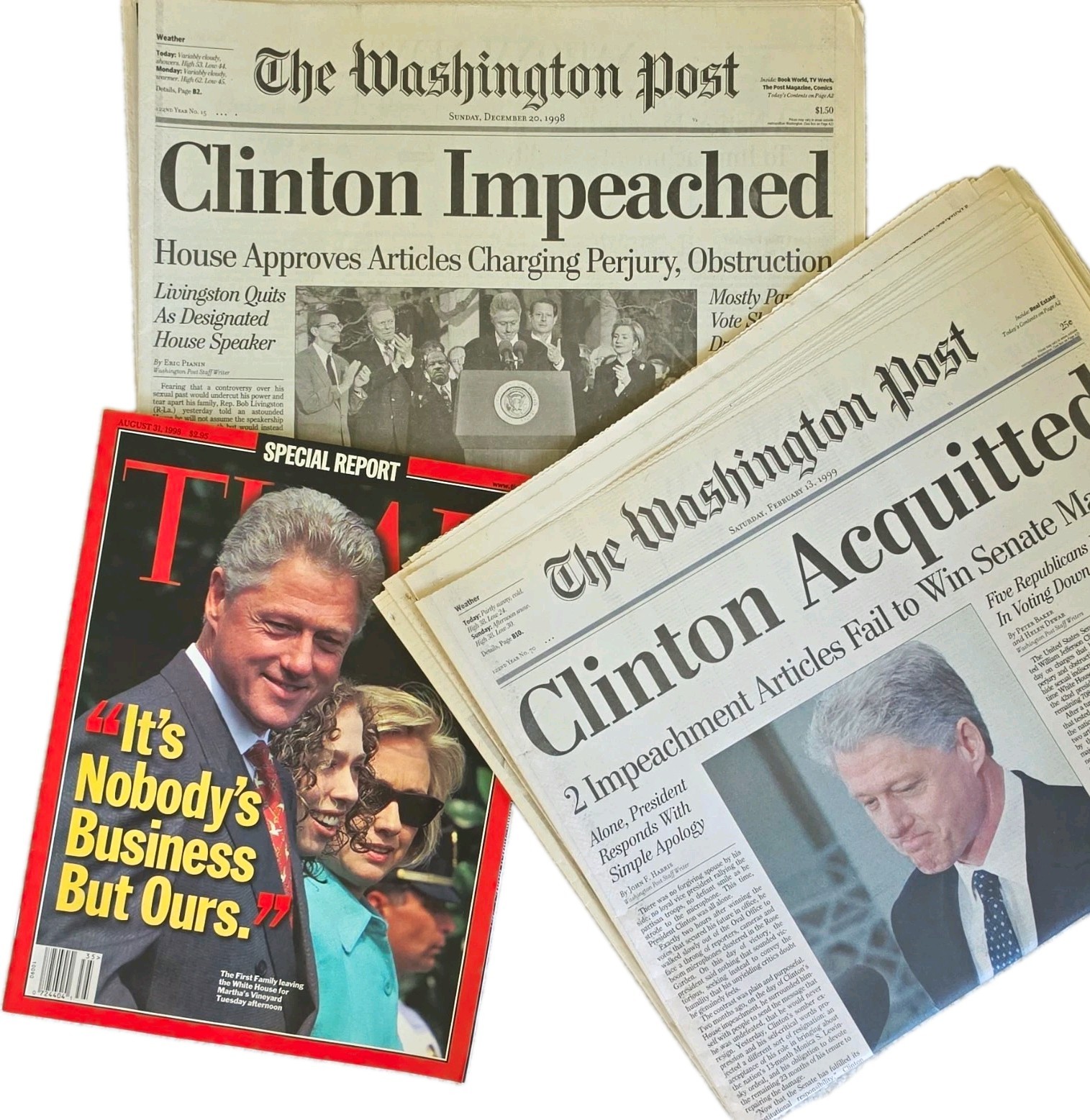 Washington Post/Time Magazine The Clinton Scandal - from Confession to Acquittal