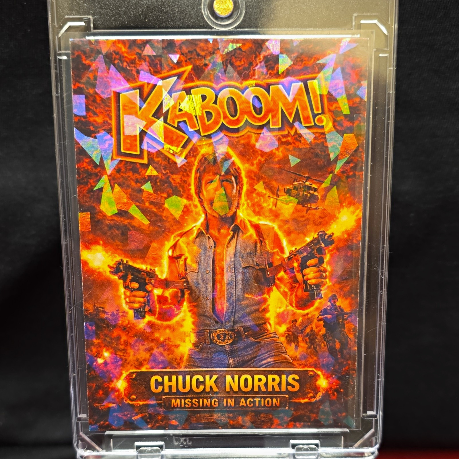 KABOOM Chuck Norris Missing in Action KCN-1 Hologram Card TripTych