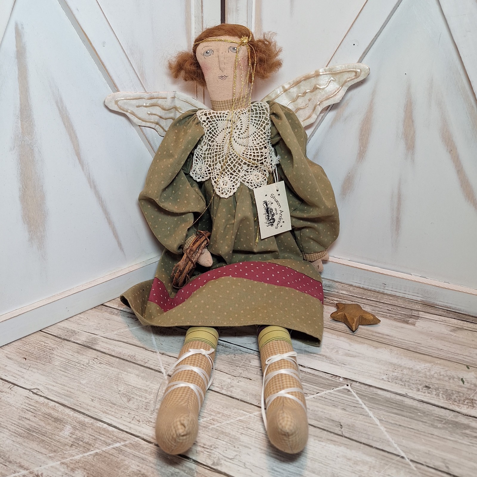 VTG Sharon Andrews and Company Angel Plush Doll Named Olivia 24\ VTG Sharon Andrews and Company Angel Plush Doll Named Olivia 24\