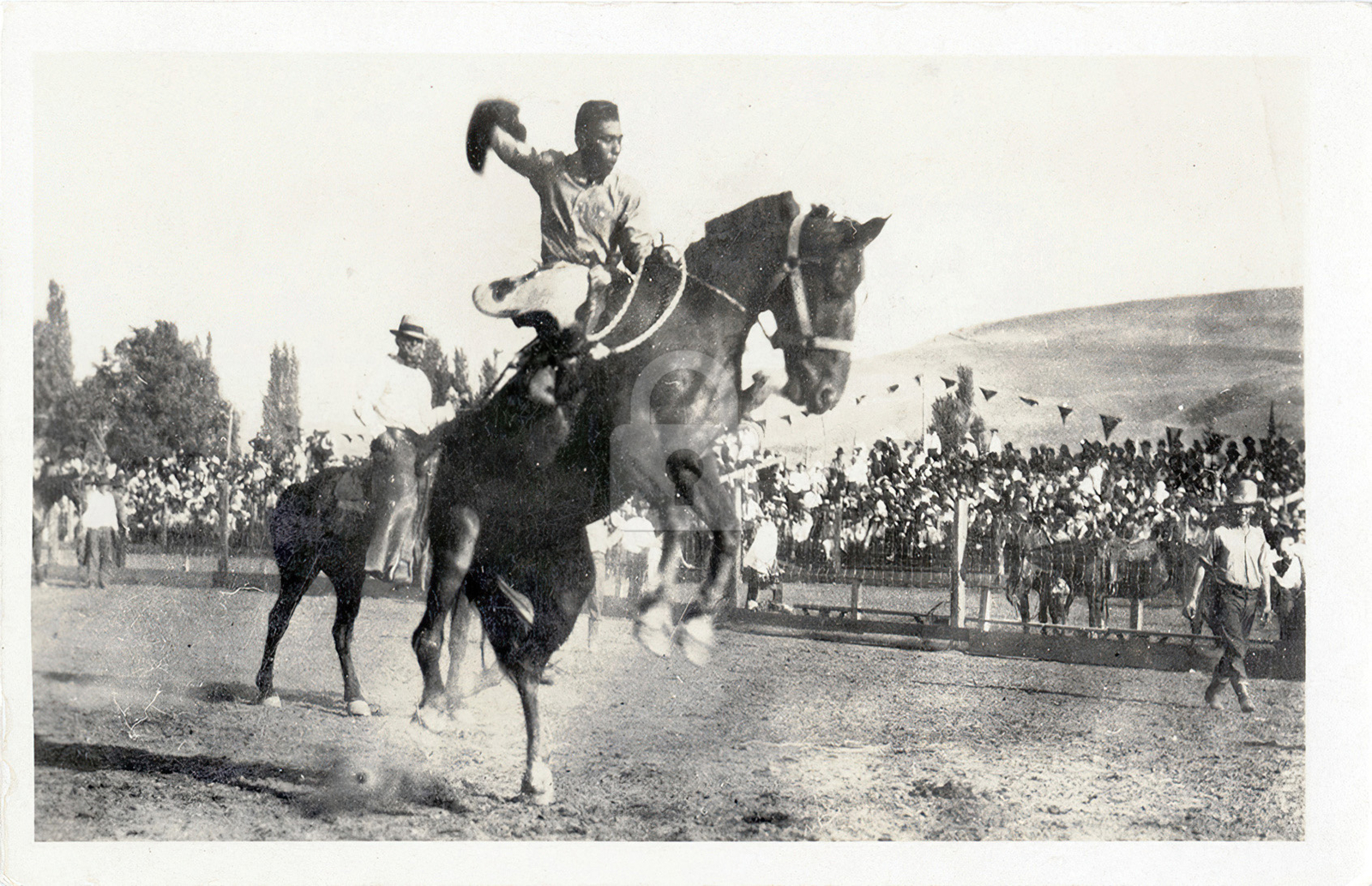 Lewiston Idaho Roundup 1920 RPPC Photo Postcard Copy