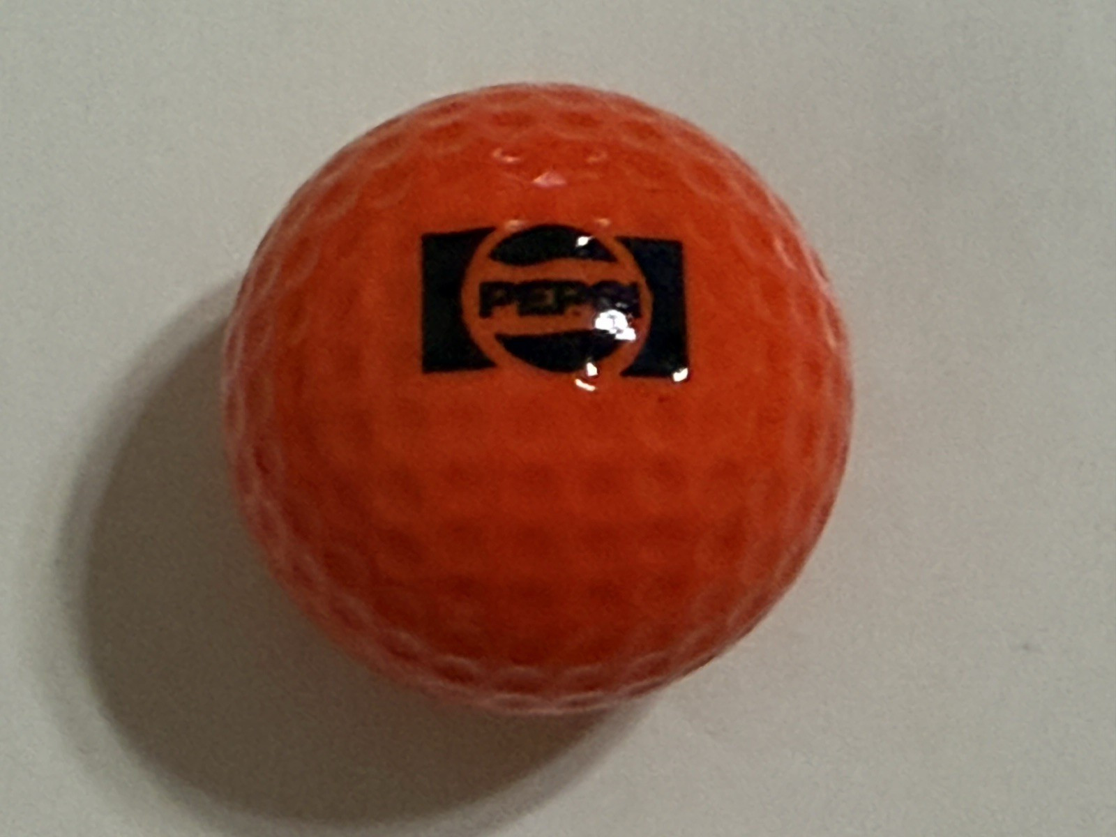 Vintage 1970s - 1980s Pepsi-Cola Pepsi Golf Ball Orange \