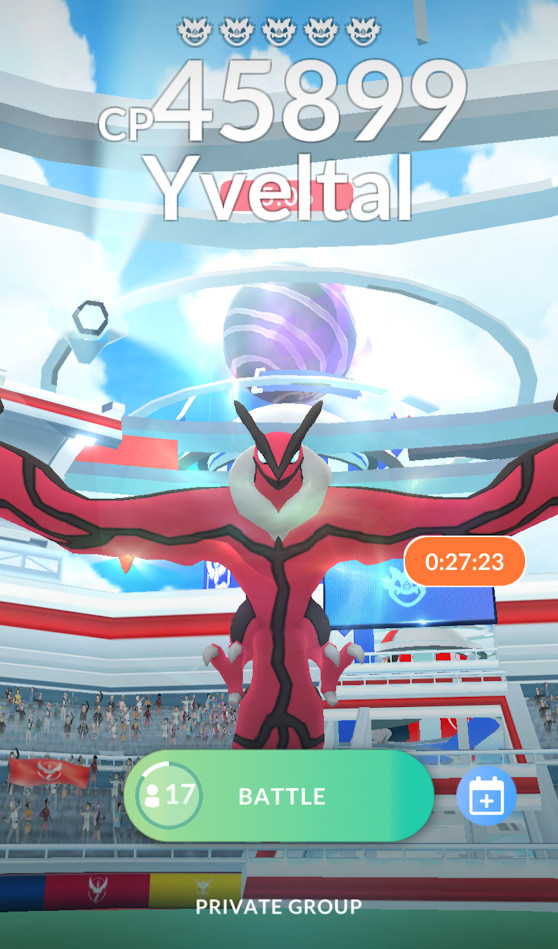 ⚔️ 5x Yveltal Remote Raid Invites – Pokémon Go | Fast Delivery 🚀