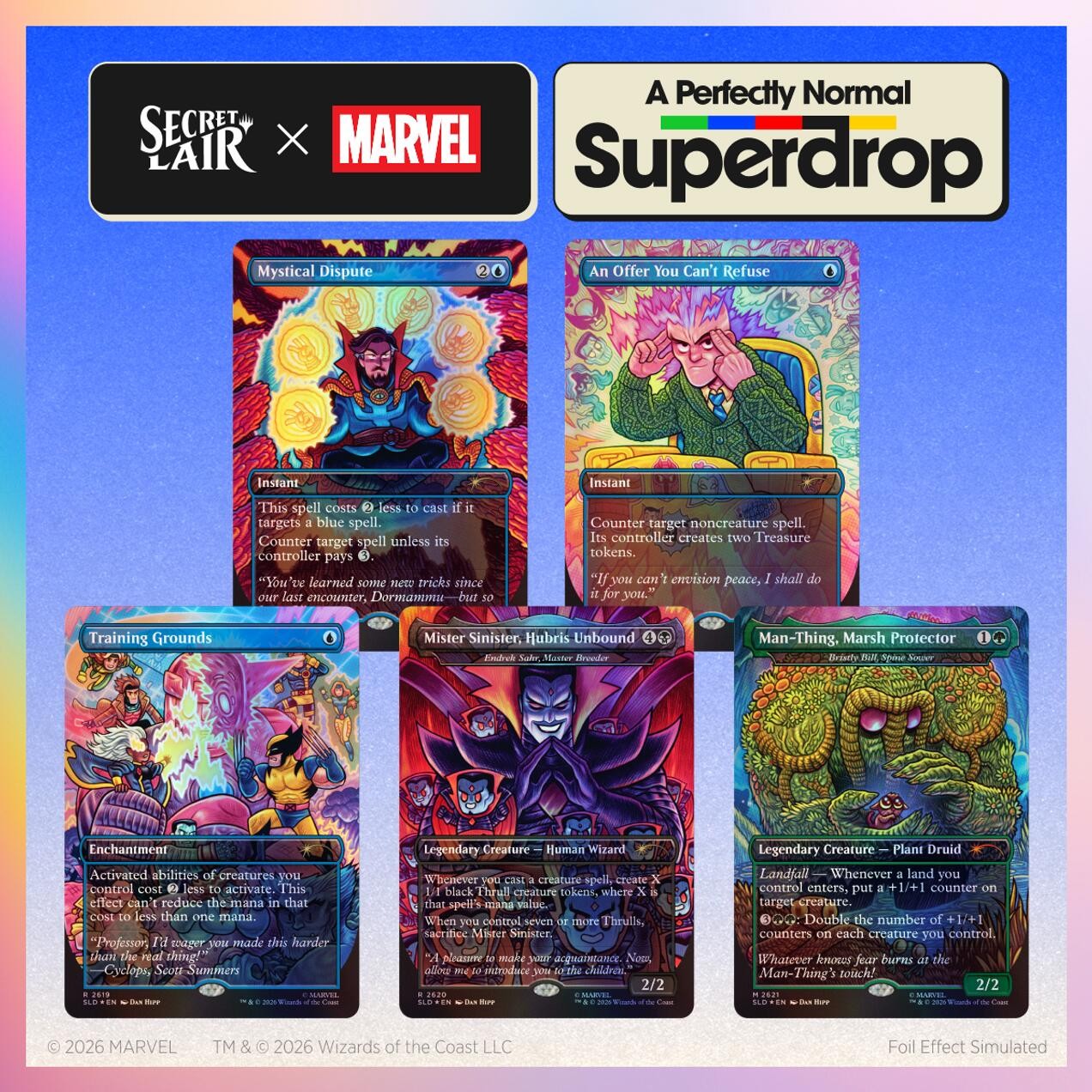 Secret Lair Drop: Secret Lair x Marvel: Dan Hipp - Traditional Foil... [SLD - ]