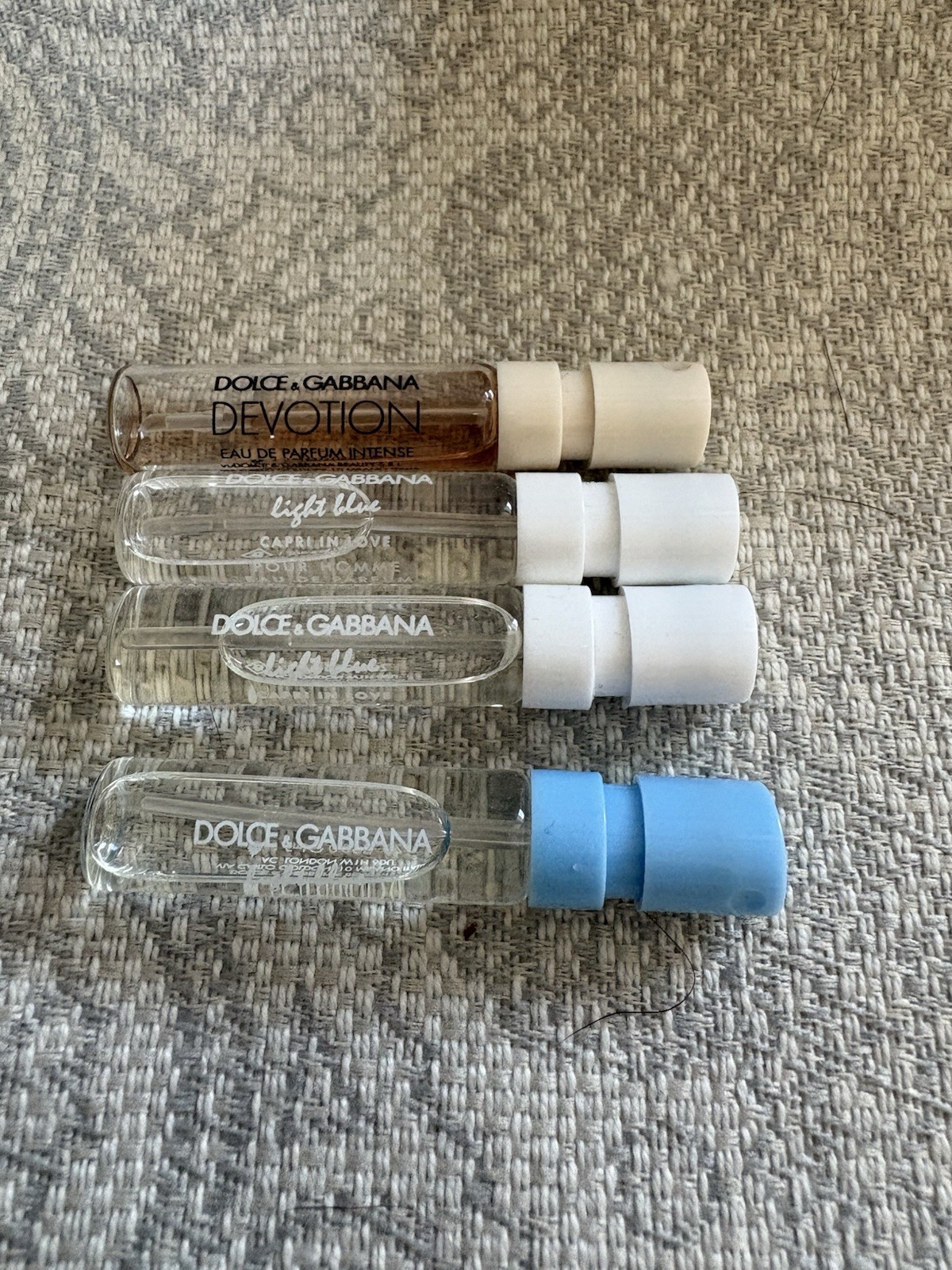 Lot Of 4 Dolce And Gabbana Perfume Samples