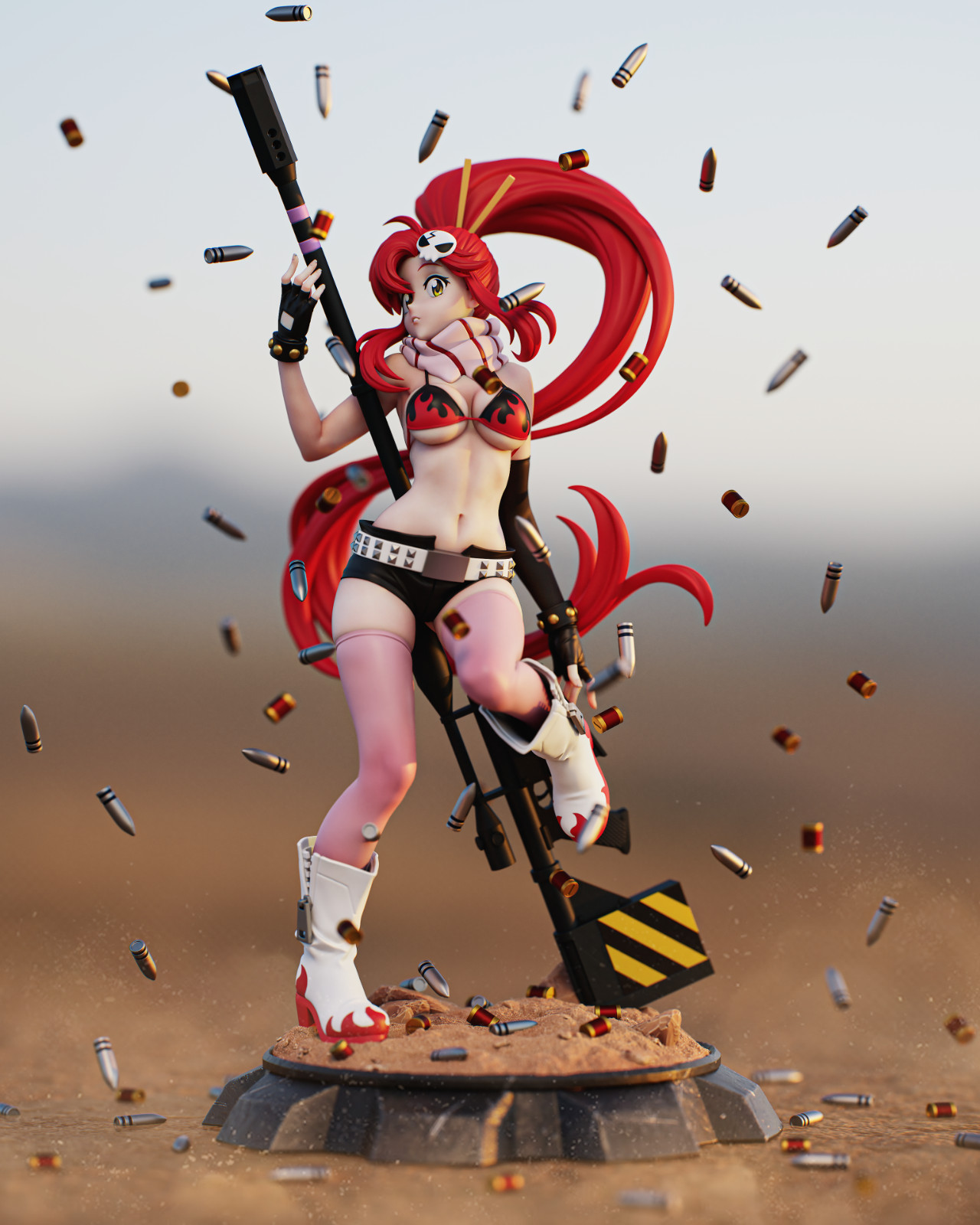 Yoko Littner | 1/8 Scale Resin Kit | Gurren Lagann (Unpainted)