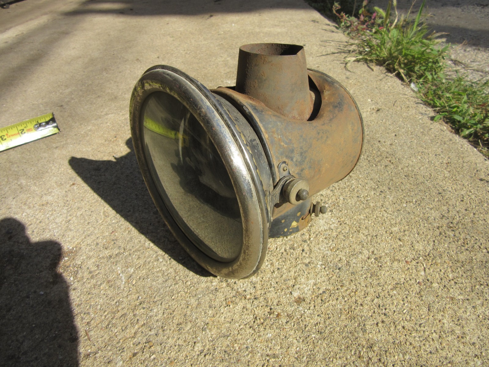Vintage Antique Partial Light Car Carriage Lantern Kerosene Oil Lamp